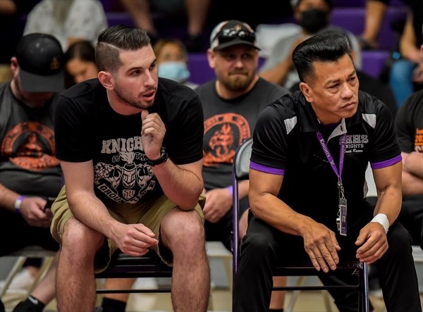 Coach Nick Herington and Coach Duke Ramos